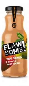 Flawsome! Sweet & Sour Apple Juice glass bottle