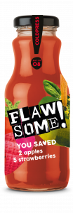 Flawsome! Apple & Strawberry Juice glass bottle