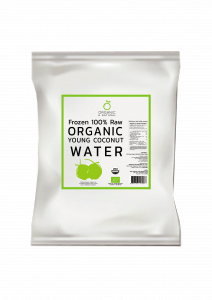 FROZEN 100% RAW ORGANIC YOUNG COCONUT WATER IN ASEPTIC BAG