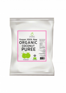 FROZEN ORGANIC COCONUT PUREE IN ASEPTIC BAG  