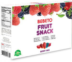 BEBETO JELLY GUM - FRUIT SNACK GROCERY BOX 