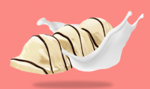 hazelnut white cream and white chocolate