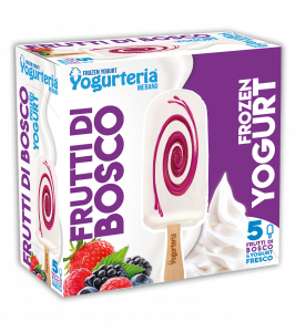 YOGURTERIA-5 STICKS OF FOREST FRUITS FROZEN YOGURT LF-375ml 250g