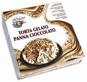 Cream and Chocolate Cake - Gelato d'Italia