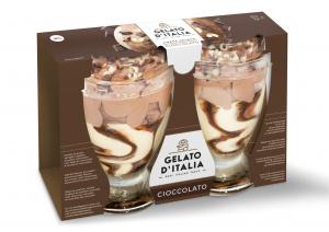 Chocolate Ice Cream Glass Cups - Gelato d'Italia