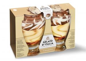 Tiramisù Ice Cream Plastic Cups - Gelato d'Italia