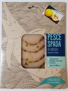 SMOKED SWORDFISH pink pepper and lemon