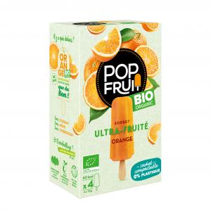 POP FRUIT ORGANIC ORANGE LOLLIES