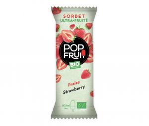 FOODSERVICE POP FRUIT ORGANIC STRAWBERRY LOLLY