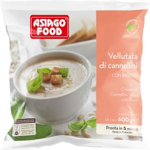 Frozen Cream of Cannellini Bean Soup with Basil