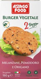 Frozen Vegan Burgers - Aubergine, Tomato & Oregano