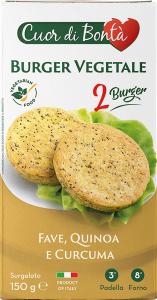 Frozen Vegan Burgers - Broad Bean, Quinoa and Turmeric