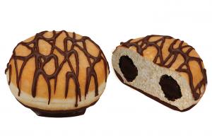 Duo deco berliner with chocolate cream