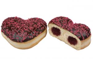 Raspberry heart berliner