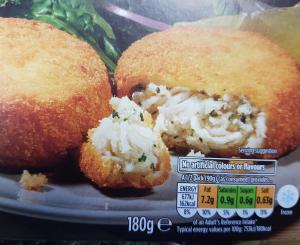 GLUTENFREE Cod fishcakes in a crisp golden crumb coating - prefried