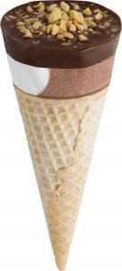 3 CHOCOLATES ICE CREAM CONE