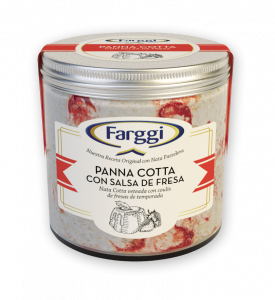 PANNA COTTA & STRAWBERRIES SAUCE ICE CREAM - BULK