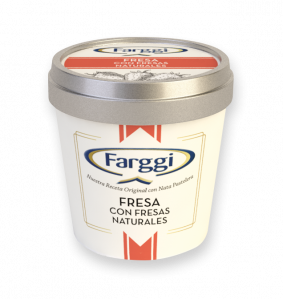 STRAWBERRY ICE CREAM WITH REAL STRAWBERRIES - POT