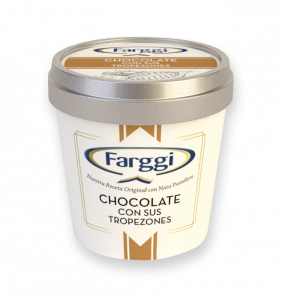 CHOCOLATE ICE CREAM WITH CHOCOLATE PIECES - POT