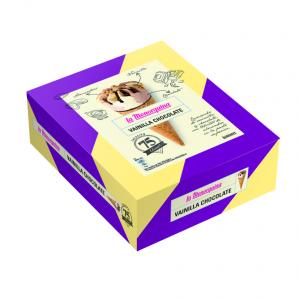 VANILLA & CHOCOLATE CONE ICE CREAM - PACK