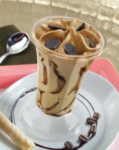 LIEGEOIS CAPPUCCINO ICE CREAM with coffe sauce - CUP