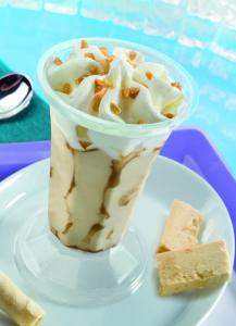 LIEGEOIS NOUGAT ICE CREAM with caramel sauce - CUP
