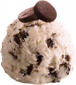 COOKIES & CREAM  ICE CREAM - DECORATED SCOOPING