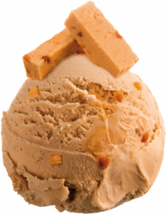 NOUGAT ICE CREAM  DECORATED SCOOPING