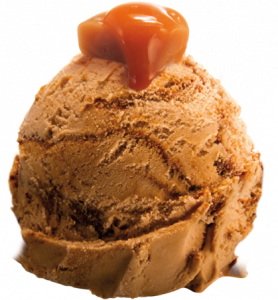 TOFFEE ICE CREAM - DECORATED SCOOPING