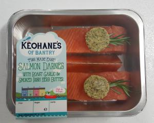 Salmon Darnes with Roast Garlic & Smoked Irish Herb Butter