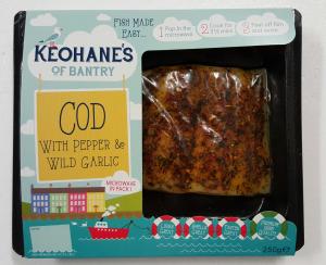 Cod with Pepper & Wild Garlic