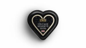 Vintage Reserve Cheddar - Black Waxed Heart
