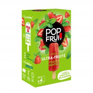 POP FRUIT STRAWBERRY MINT LOLLIES