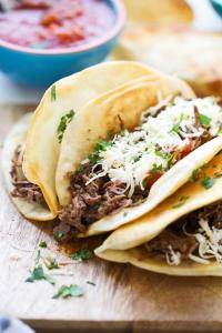 Tacos with beef