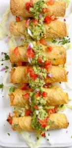 Taquitos with vegetables