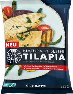 Naturally Better Tilapia Fillets, 900g net weight Retail Bag 