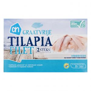 Albert Heijn Frozen Tilapia Fillets, 225g net weight, Retail Box