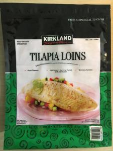 Kirkland Tilapia Loins 1,13KG net weight Retail Bag