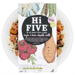 Hi Five Frozen Vegan Chilli Ready Meal