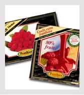 Deep frozen fruits and coulis