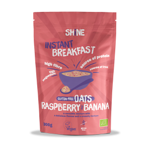 Shine | Gluten-free Oats Raspberry & Banana (instant breakfast)