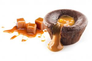 Chocolate & salted caramel lava cake