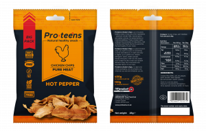 Proteens Chicken Chips HOT PEPPER 26g