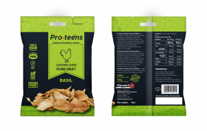 Proteens Chicken Chips BASIL 26g