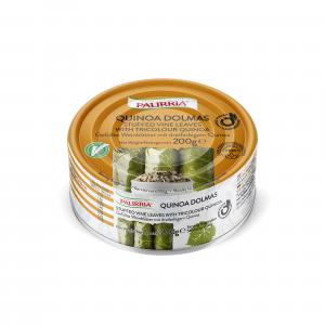 Quinoa Dolmas, Stuffed vine leaves with tricolour quinoa