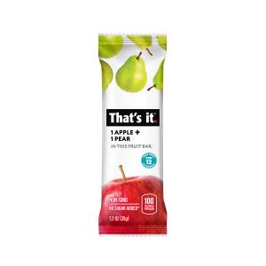 That's it. Apple + Pear Fruit Bar 1.2oz