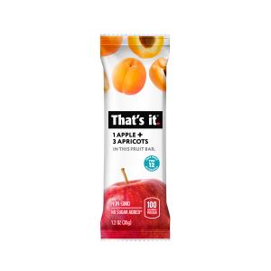 That's it. Apple + Apricot Fruit Bar 1.2oz