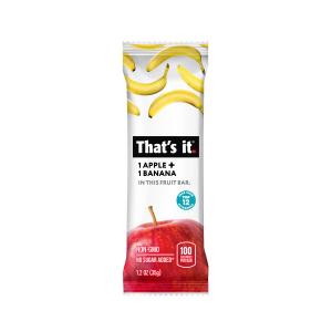 That's it. Apple + Banana Fruit Bar 1.2oz