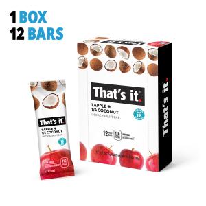 That's it. Apple + Coconut Fruit Bar 1.2oz