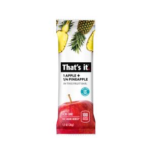 That's it. Apple + Pineapple Fruit Bar 1.2oz